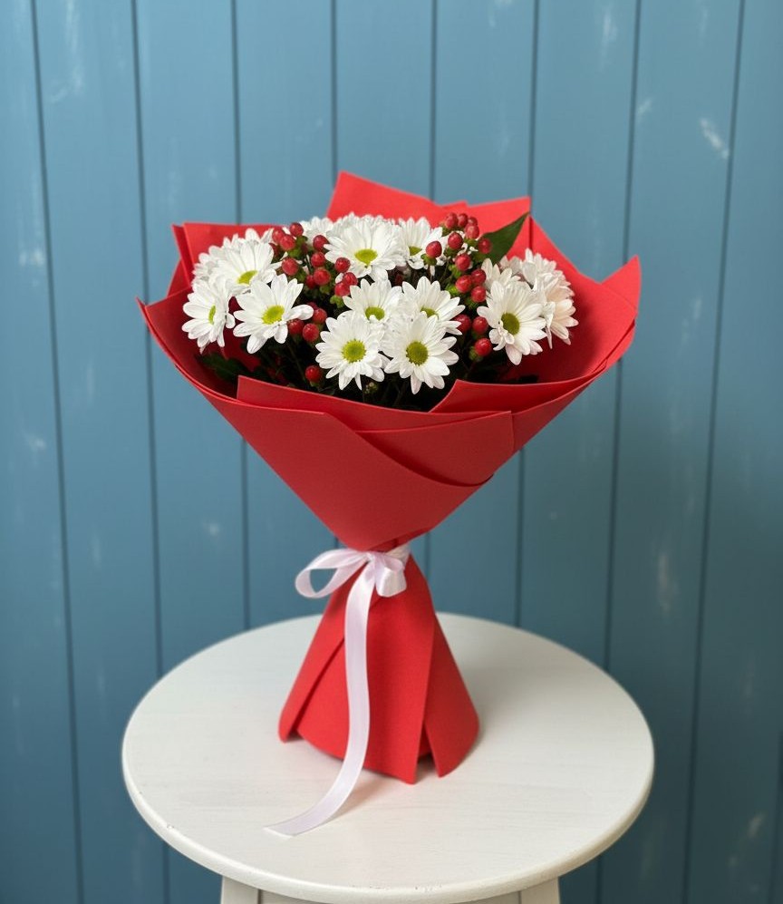 Букет цветов из: Хризантемы в Мухтолово