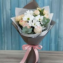 Букет цветов из:  Хризантемы и Розы #REPLACE_PRED# Мухтолово