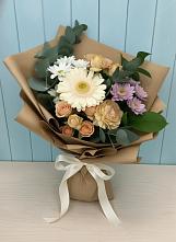 Букет цветов из:  Герберы и Хризантемы в Мухтолово