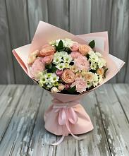 Букет цветов из:  Гвоздики, Розы и Хризантемы в Мухтолово