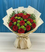 Букет цветов из:  Розы и Хризантемы в Мухтолово