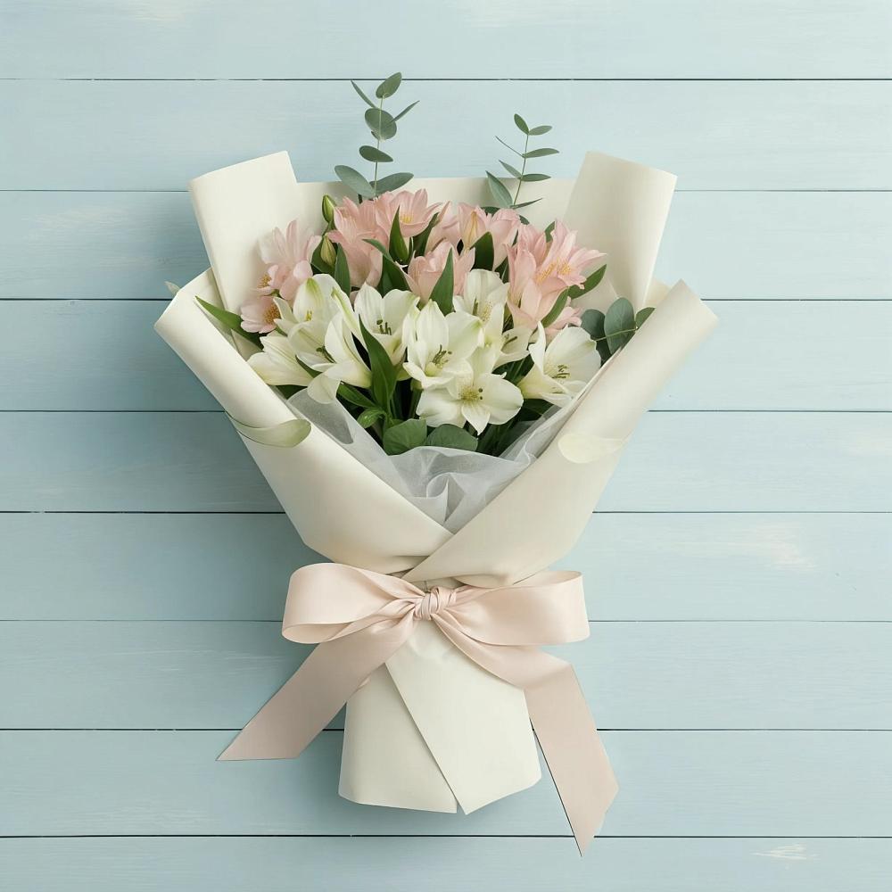 Букет цветов из: Альстромерии в Мухтолово