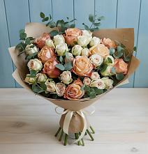 Букет цветов из:  Альстромерии и Розы #REPLACE_PRED# Мухтолово