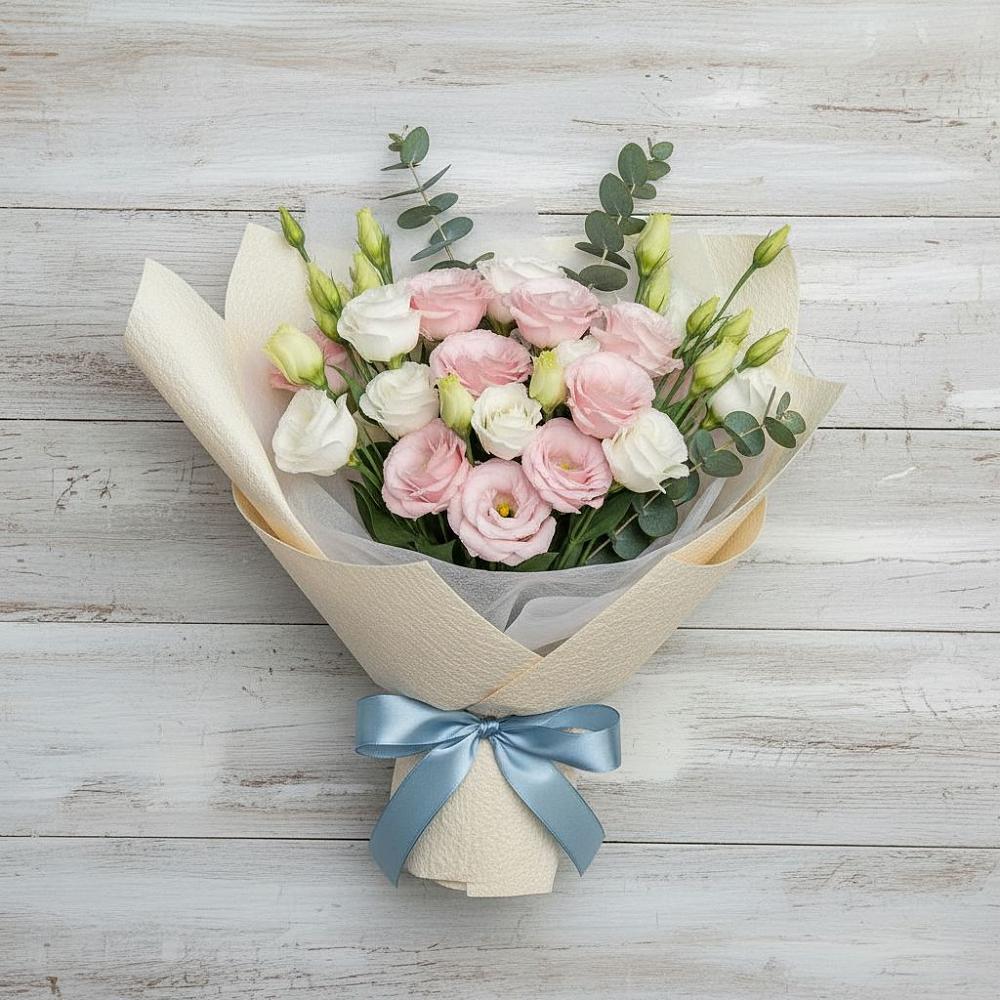 Букет цветов из: Лизиантусы в Мухтолово